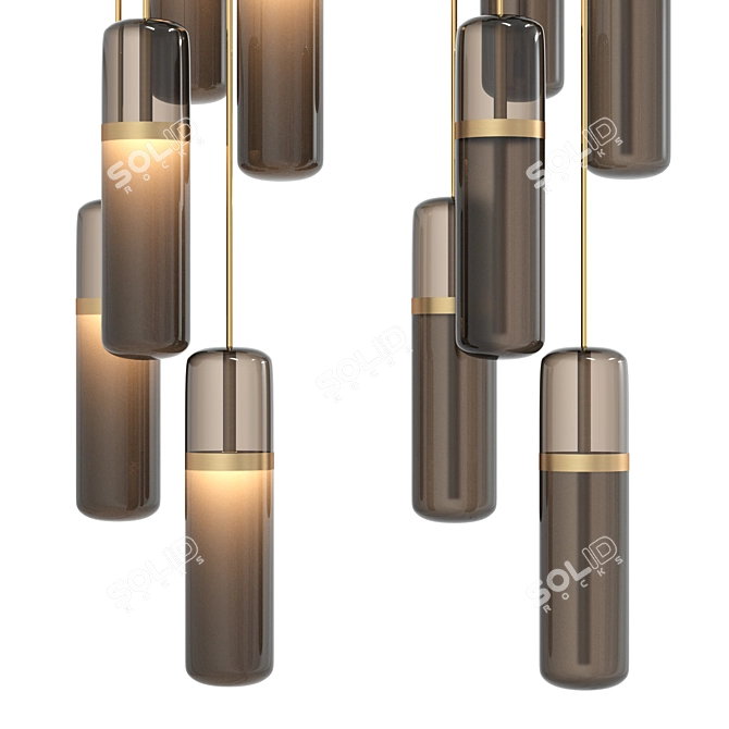 Pill Pendant Lamp: Modern & Stylish 3D model image 5