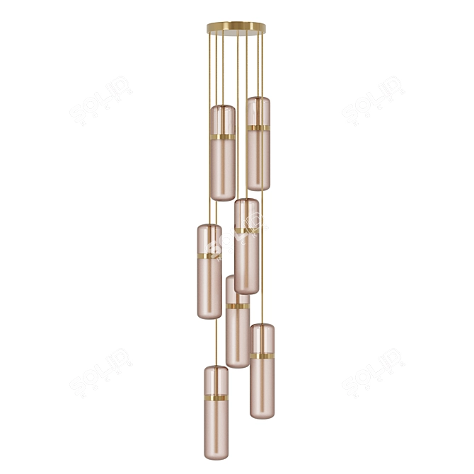 Pill Pendant Lamp: Modern & Stylish 3D model image 12