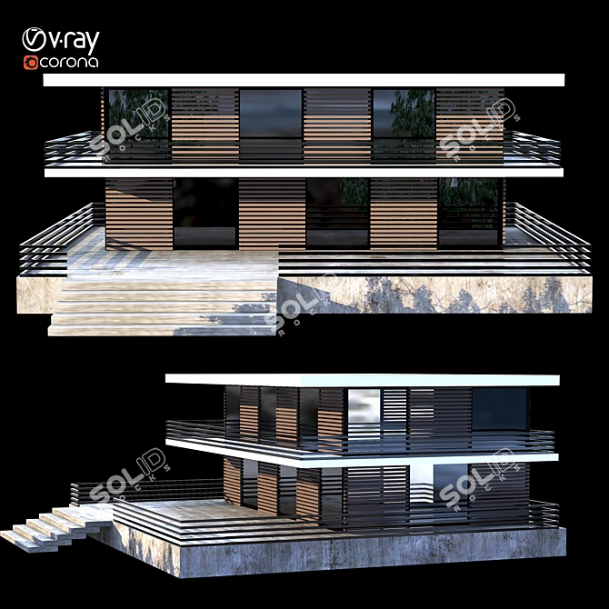 Contemporary Villa 2015 Design 3D model image 2