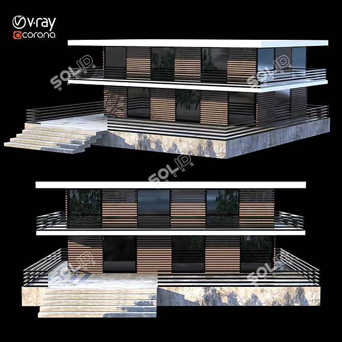 Contemporary Villa 2015 Design 3D model image 3