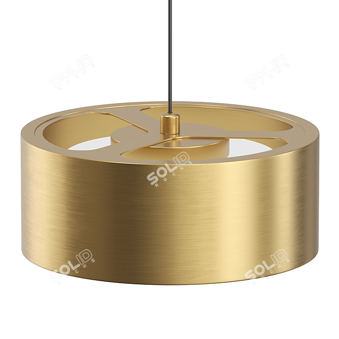 Sleek LED Pendant Lamp - Lampatron SIGGEN 3D model image 2
