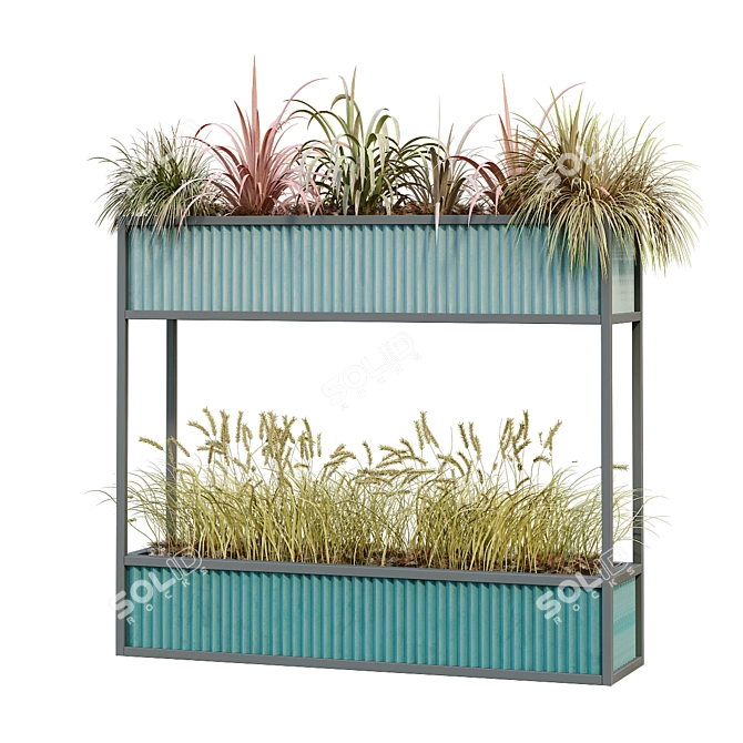 Green Oasis: Interior Plant Box Set 3D model image 3