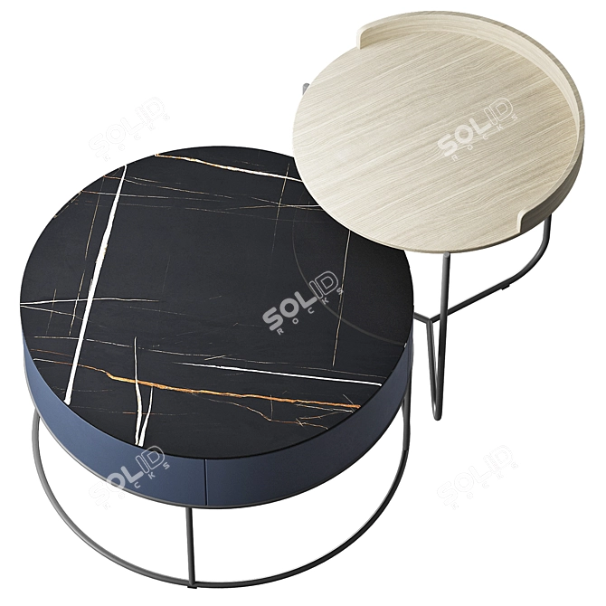 Modern Coffee Tables Set - ROOB LOOK 3D model image 2