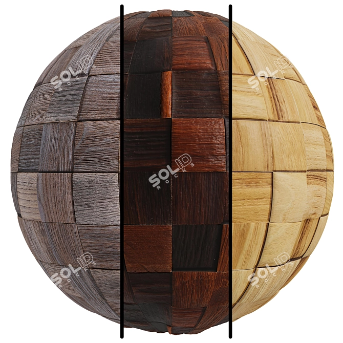 Premium Wood Panel Collection | 4K Seamless Design 3D model image 1