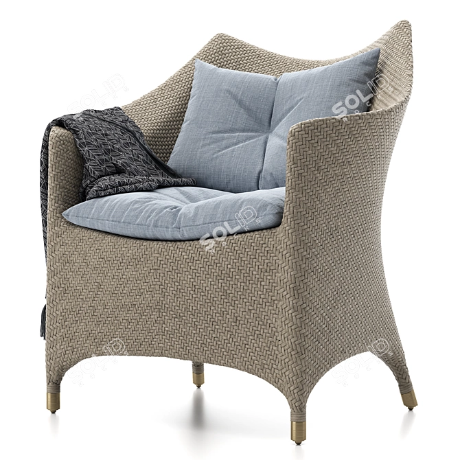 Elevated Comfort: AMARI VITA Lounge Chair 3D model image 1