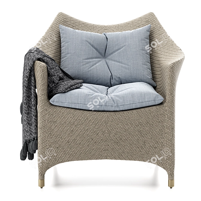 Elevated Comfort: AMARI VITA Lounge Chair 3D model image 2