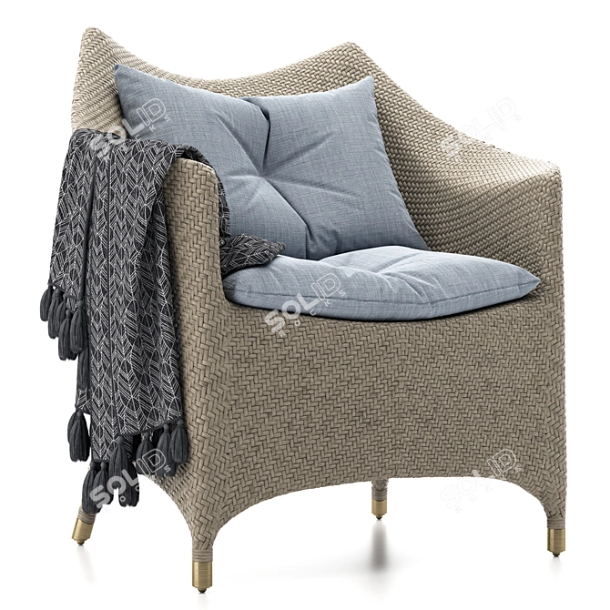 Elevated Comfort: AMARI VITA Lounge Chair 3D model image 3
