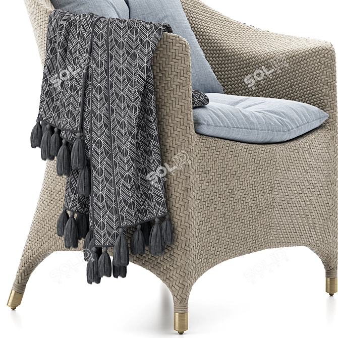 Elevated Comfort: AMARI VITA Lounge Chair 3D model image 5