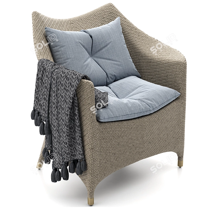Elevated Comfort: AMARI VITA Lounge Chair 3D model image 6