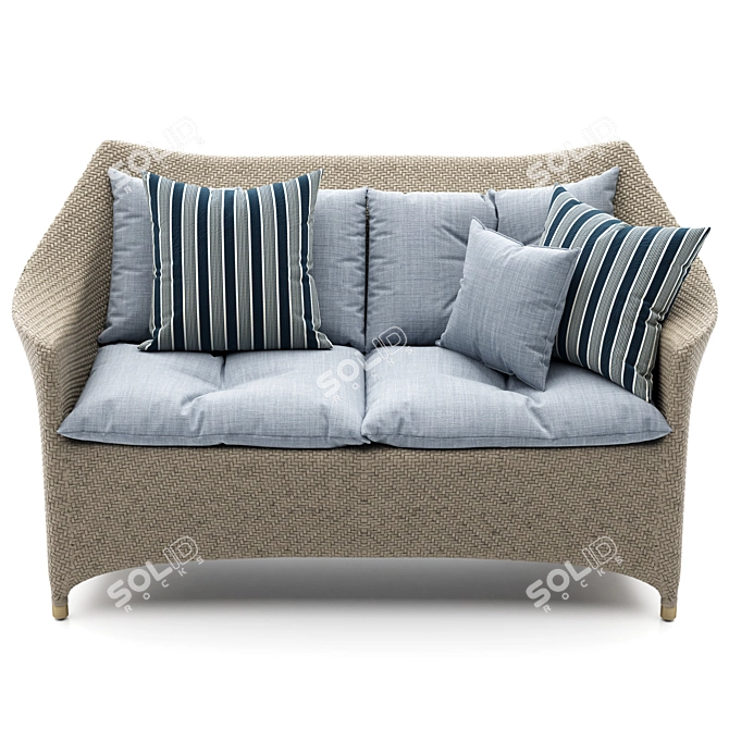 AMARI VITA 2-Seat Sofa: Sleek & Stylish 3D model image 3