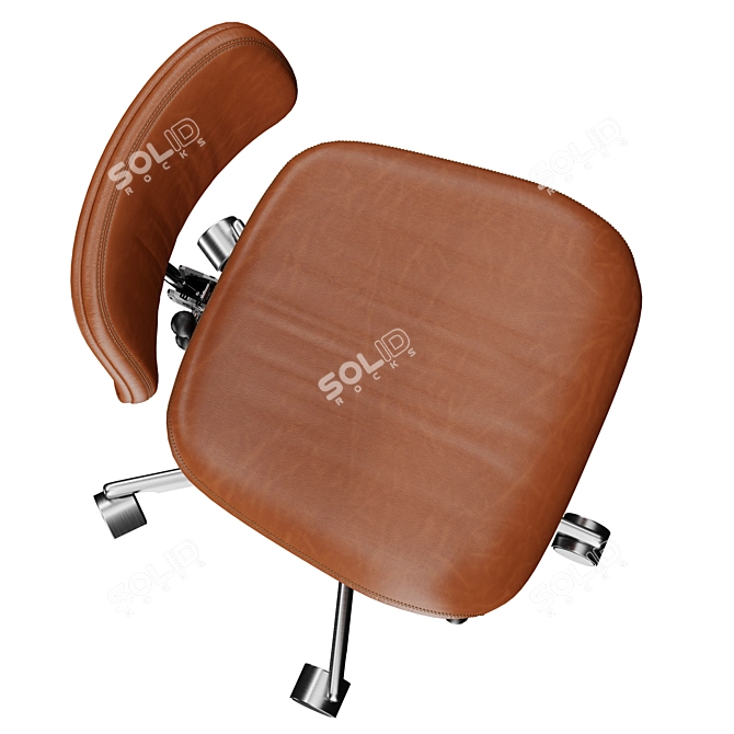 Engelbrechts Kevi 2534U: Elegant Swivel Chair 3D model image 4