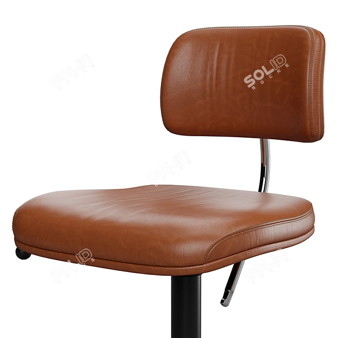 Engelbrechts Kevi 2534U: Elegant Swivel Chair 3D model image 5
