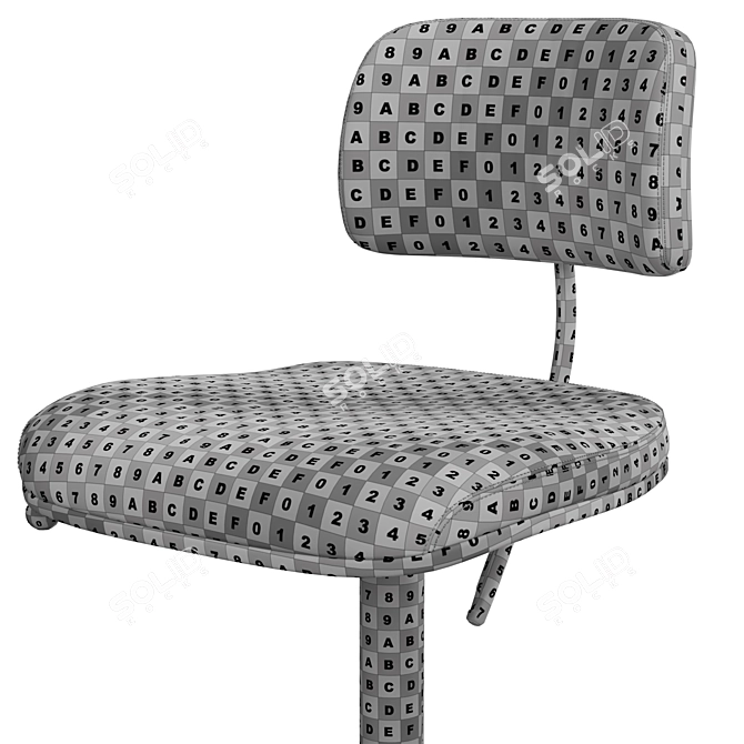 Engelbrechts Kevi 2534U: Elegant Swivel Chair 3D model image 6