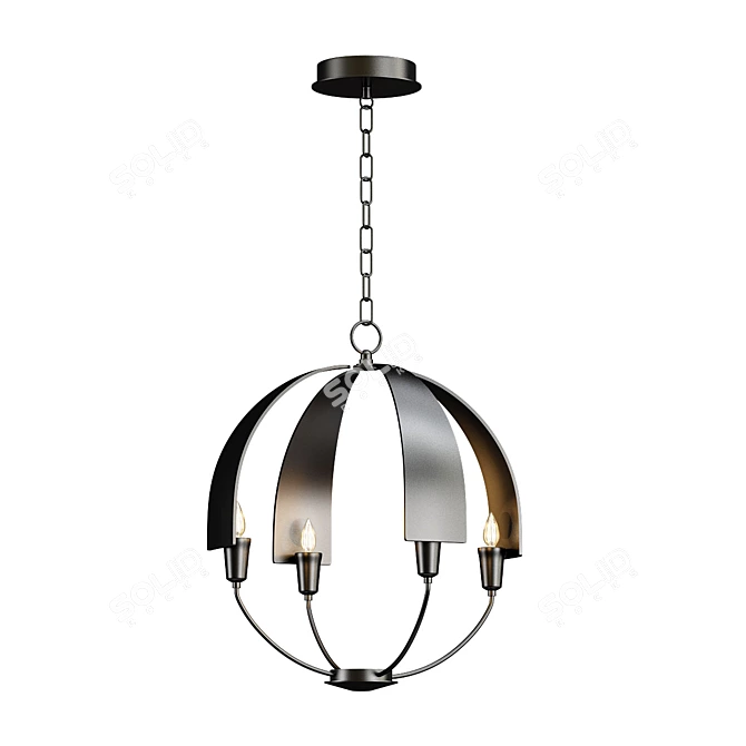 Cirque Small Chandelier: Elegant Illumination in Modern Design 3D model image 1