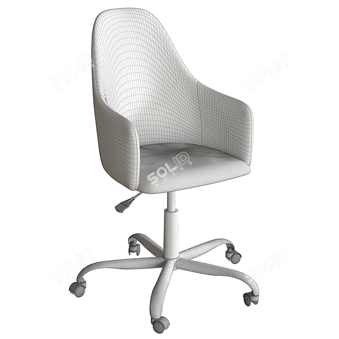 Dagny's Ergonomic Office Chair 3D model image 4