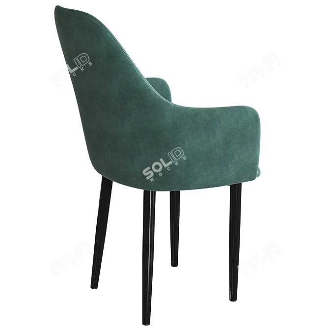 Modern Metal OM Chair 3D model image 2