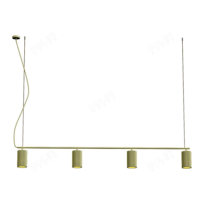 Elegant Linear Suspension: Donna Line 3D model image 1