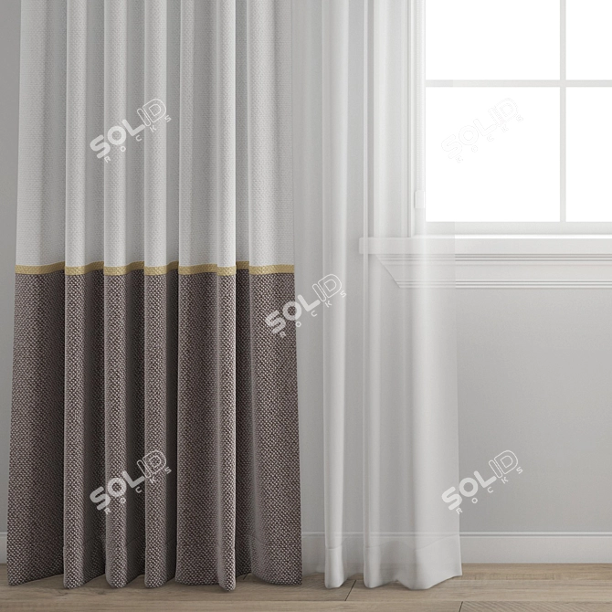 Versatile Polygonal Curtain Model 3D model image 2