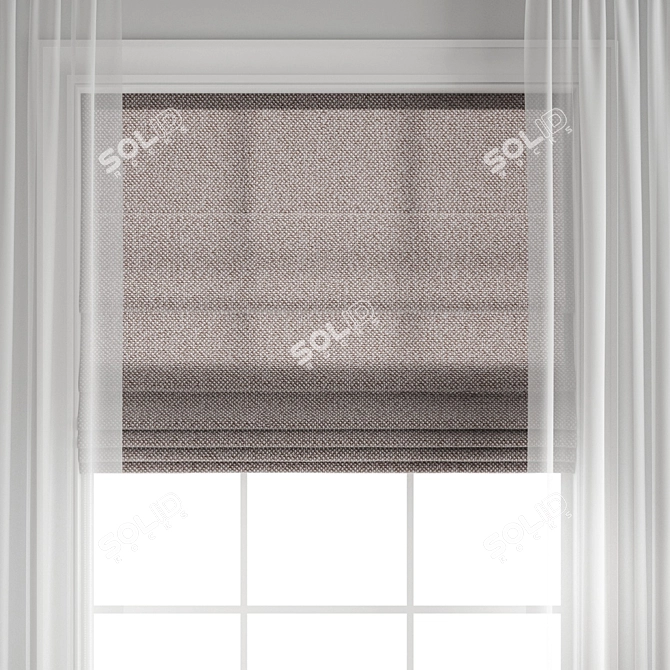 Versatile Polygonal Curtain Model 3D model image 3