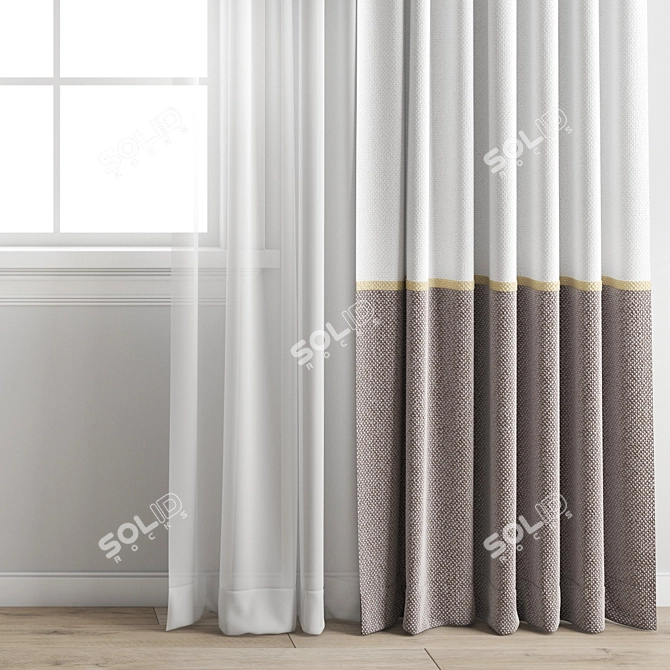 Versatile Polygonal Curtain Model 3D model image 4