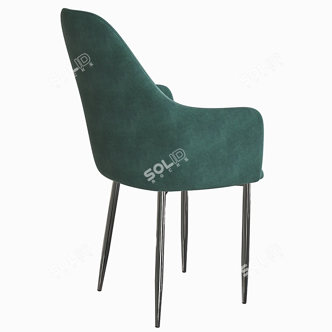 Metal Light OM Chair | Stylish and Comfortable 3D model image 2