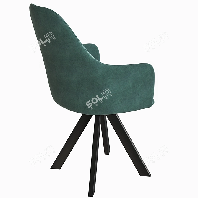 Title: Dagny Rodeo Upholstered Chair 3D model image 2