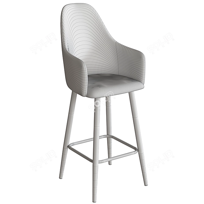 Dagny Bar Chair - Stylish and Comfortable 3D model image 5