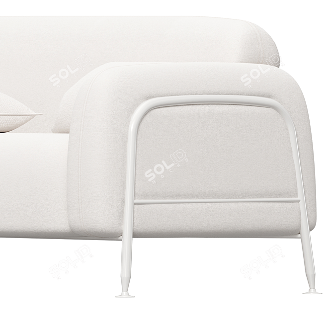 Mega Seater Sofa: Contemporary Comfort 3D model image 4