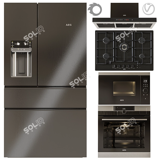 AEG_SET01: Efficient Home Appliance 3D model image 1