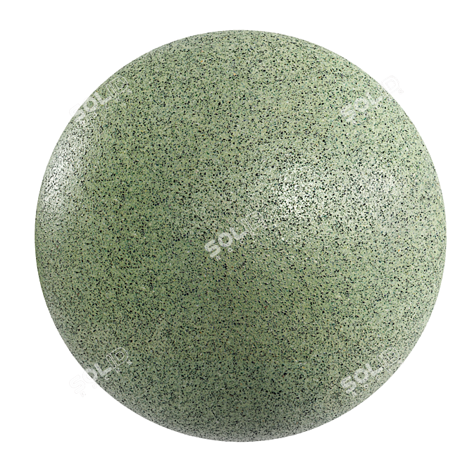 PBR Terrazzo Marble Texture Set 3D model image 1