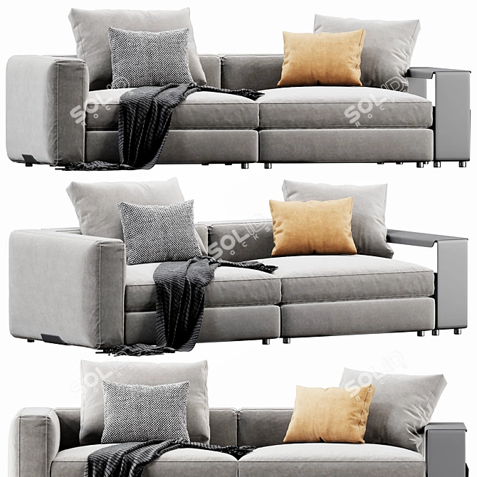 Modern Flexform Harper Sofa 3D model image 1