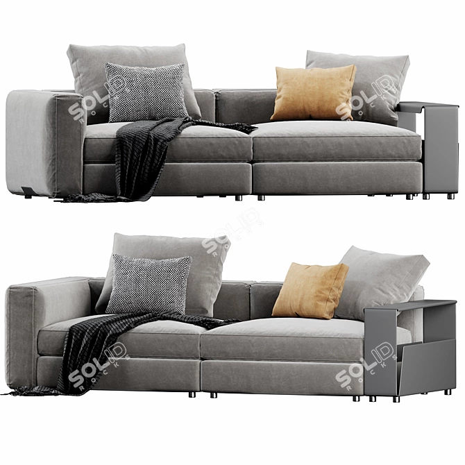Modern Flexform Harper Sofa 3D model image 4