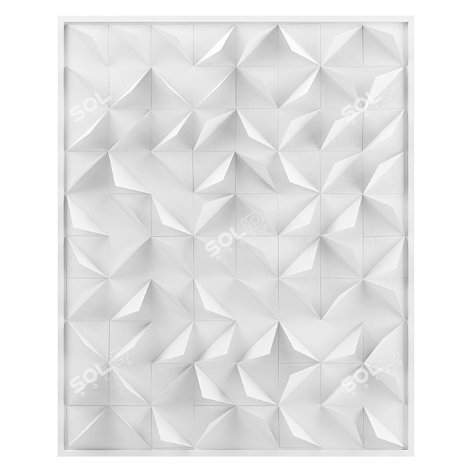 Abstract Paper Wall Decor 3D model image 2