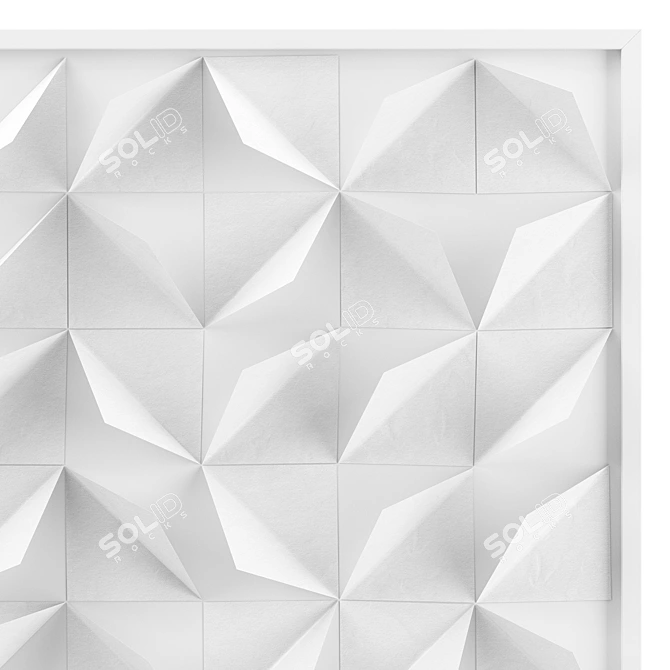 Abstract Paper Wall Decor 3D model image 5
