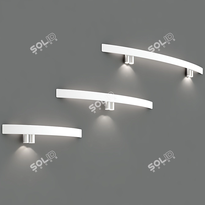 Elegant Illumination: LBS Wall Lamp 3D model image 2