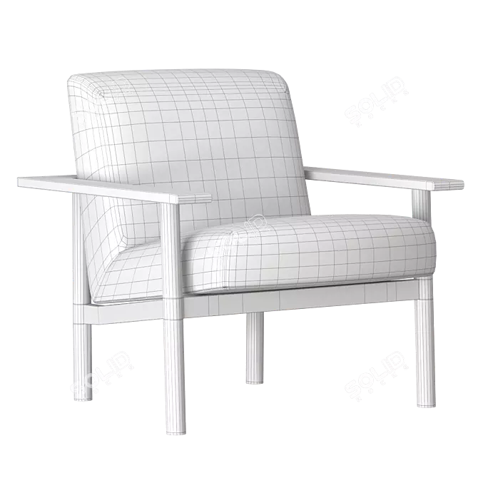 Kinoko: Stylish & Comfortable Chair by Zilio Aldo 3D model image 3