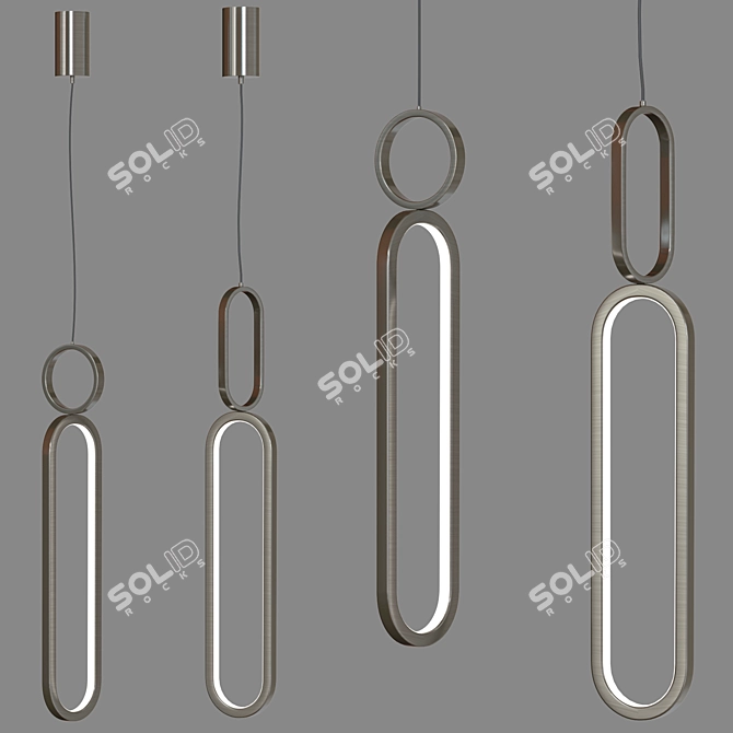 Modern Metal Corner Design 3D model image 2