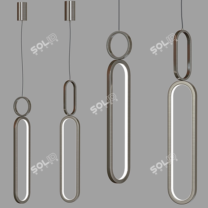 Modern Metal Corner Design 3D model image 12