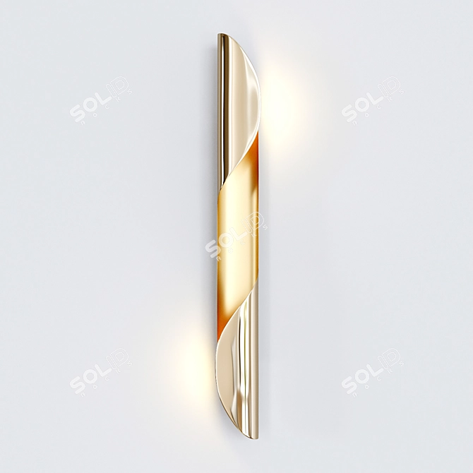 Elegant Torsade Wall Lamp 3D model image 1