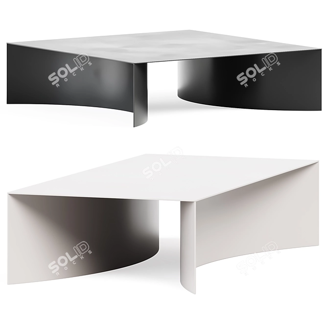 Sleek Void Coffee Table 3D model image 1