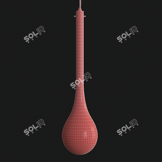 Modern Splash Suspension Lamp 3D model image 2