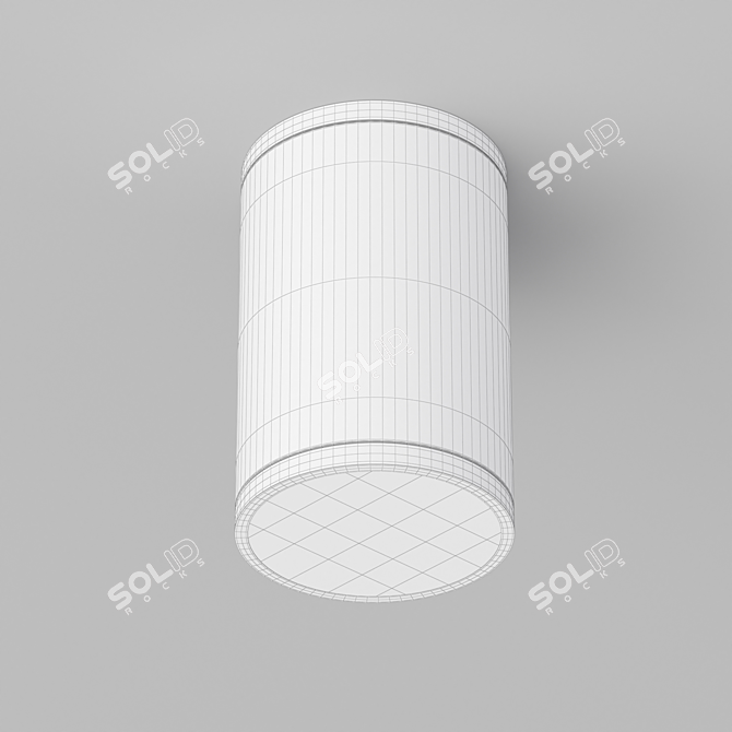 Title: FORMA-SURFACE-R90: Sleek 12W Ceiling Luminaire 3D model image 2