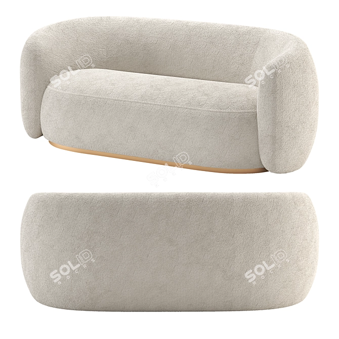 Luxury Eichholtz ROXY Sofa: 5 Colors, High-Quality Textures 3D model image 2