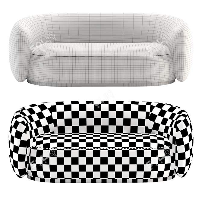 Luxury Eichholtz ROXY Sofa: 5 Colors, High-Quality Textures 3D model image 3