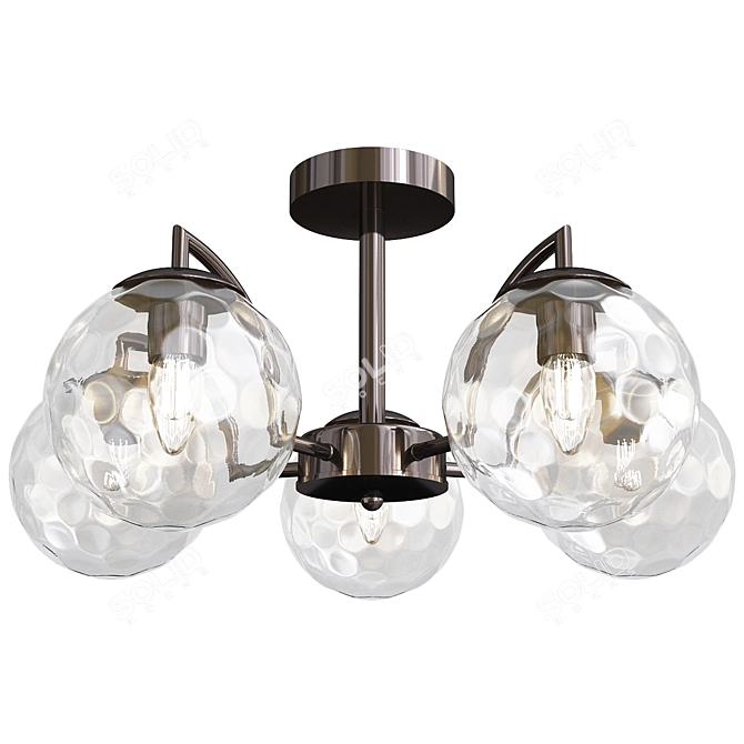 Eurosvet Eden Ceiling Chandelier 3D model image 1