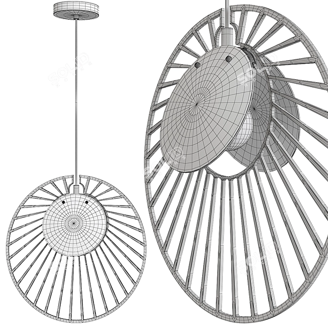 Magdalena: Elegant Design Lamp 3D model image 2