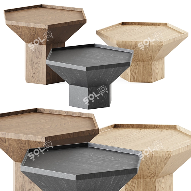  Scandinavian Style Craft Coffee Table 3D model image 1