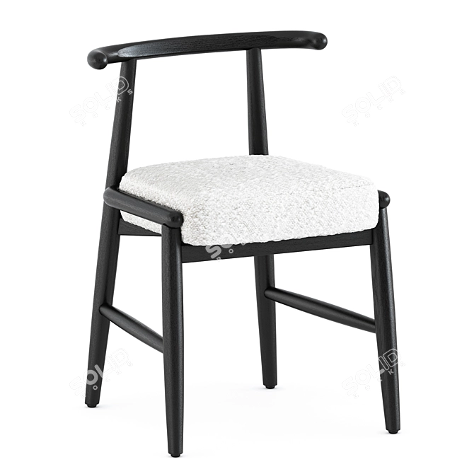 Elegant Emilia Chair: Stylish Design 3D model image 3