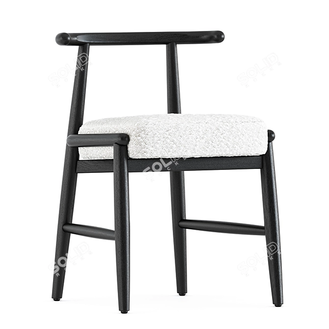 Elegant Emilia Chair: Stylish Design 3D model image 4