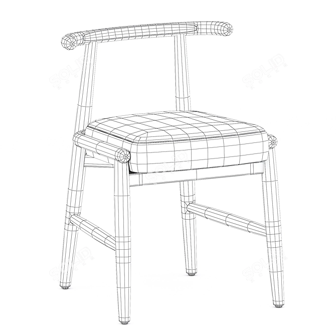 Elegant Emilia Chair: Stylish Design 3D model image 5